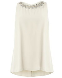 Dorothy Perkins Tall Nude Embellished Top