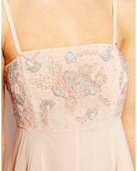 Asos Collection Skater Dress With Embellished Top