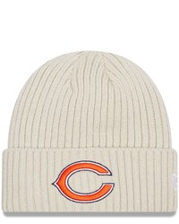New Era Cream Chicago Bears Core Classic Stone Cuffed Knit Hat At Nordstrom