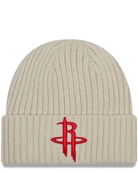 New Era Cream Houston Rockets Core Classic Stone Cuffed Knit Hat At Nordstrom