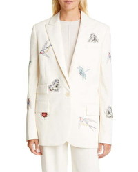 Stella McCartney Bug Bird Embroidered Blazer