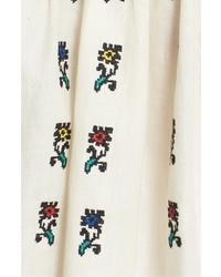 Sea Sleeveless Embroidered Top