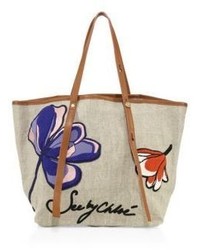 See by Chloe Andy Embroidered Linen Tote