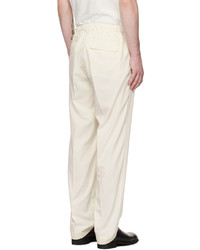 Undercover Off White Embroidered Trousers