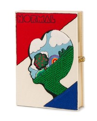 Olympia Le-Tan Embroidered Normal Alien Book Clutch