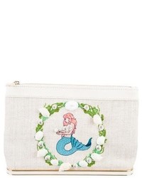 Charlotte Olympia Mermaid Embroidered Clutch