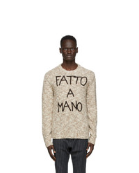 Dolce and Gabbana Brown Fatto A Mano Sweater