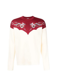 Kenzo Dragon Embroidered Colour Block Sweater