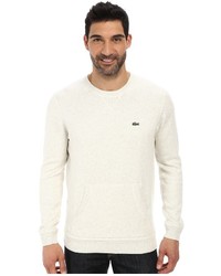 Lacoste Lve Cotton Crew Neck Sweater W Kangaroo Pockets