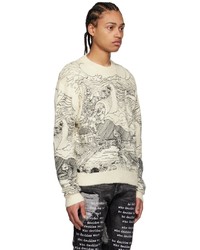 Who Decides War by MRDR BRVDO Off White Duality Sweater