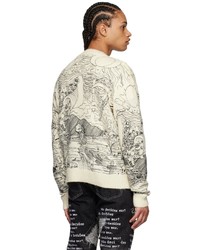 Who Decides War by MRDR BRVDO Off White Duality Sweater