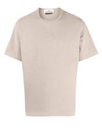 Stone Island Embroidered Logo Detail T Shirt