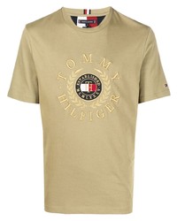 Tommy Hilfiger Embroidered Logo Organic Cotton T Shirt