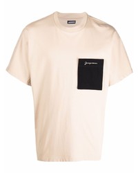 Jacquemus Embroidered Logo Short Sleeve T Shirt