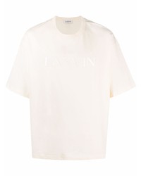 Lanvin Embroidered Logo Short Sleeve Top