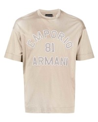 Emporio Armani Embroidered Logo T Shirt