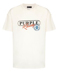 purple brand Higher Power Logo Print T Shirt