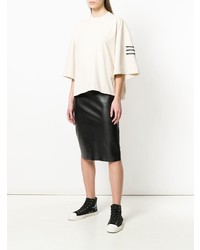 Rick Owens DRKSHDW Human Patches Oversized T Shirt