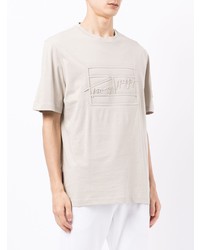 Tommy Hilfiger Logo Embroidered Cotton T Shirt