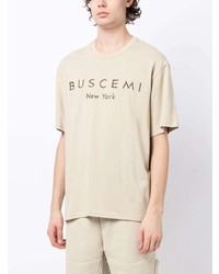 Buscemi Logo Embroidered Cotton T Shirt