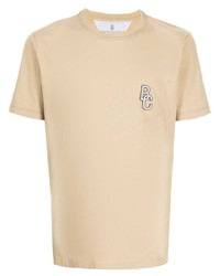 Brunello Cucinelli Logo Print Cotton T Shirt