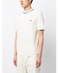Fred Perry Piqu Logo Embroidered T Shirt
