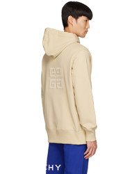 Givenchy Beige 4g Embroidered Hoodie