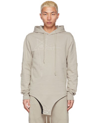Rick Owens Beige Champion Edition French Terry Hoodie