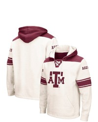 Colosseum Cream Texas A M Aggies 20 Lace Up Hoodie