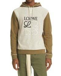 Loewe Embroidered Anagram Logo Cotton Hoodie
