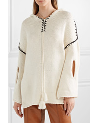 Philosophy di Lorenzo Serafini Hooded Cutout Cotton Blend Sweater
