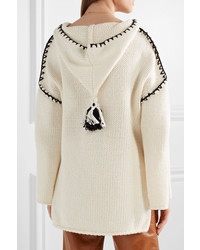 Philosophy di Lorenzo Serafini Hooded Cutout Cotton Blend Sweater