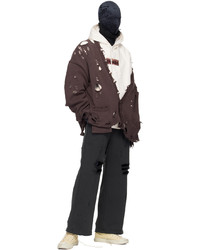 Doublet Off White Rust Embroidery Hoodie