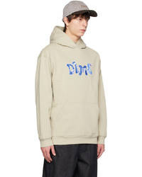 Dime Taupe Embroidered Hoodie