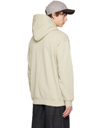 Dime Taupe Embroidered Hoodie