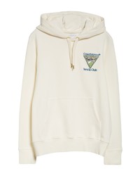 Casablanca Tennis Club Embroidered Organic Cotton Hoodie In Tennis Club Icon At Nordstrom