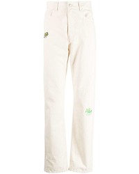Carne Bollente Embroidered Motif Straight Leg Jeans