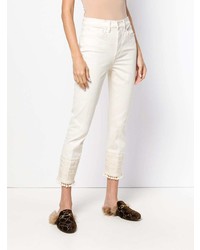 Tory Burch Lana Embroidered Cuff Jeans