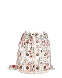 Christian Louboutin Marie Jane Embroidered Bucket Bag