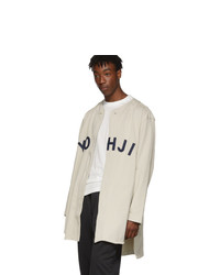 Y-3 Beige Yohji Letters Baseball Shirt