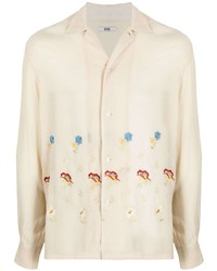 Bode Embroidered Floral Shirt
