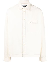 Jacquemus Embroidered Logo Long Sleeve Shirt