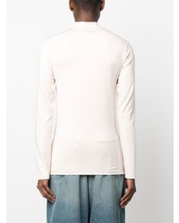 MM6 MAISON MARGIELA Embroidered Mock Neck T Shirt