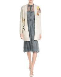 Valentino Cashmere Wool Embroidered Cardigan
