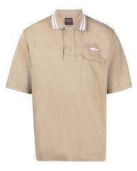 White Mountaineering Logo Embroidered Cotton Polo Shirt