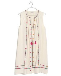 Madewell Willow Embroidered Shift Dress
