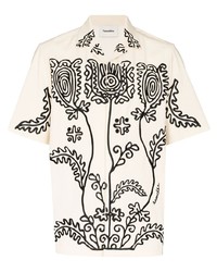 Nanushka Bodil Embroidered Short Sleeve Shirt