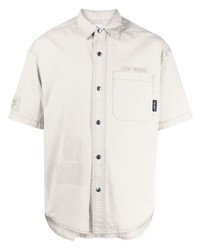 Izzue Embroidered Logo Stretch Cotton Shirt