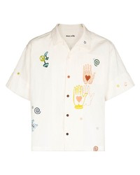 Story Mfg. Greetings Embroidered Short Sleeve Shirt
