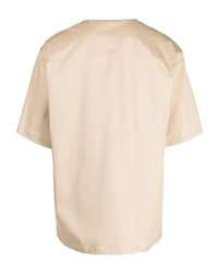 Trussardi Logo Embroidered Short Sleeve Shirt